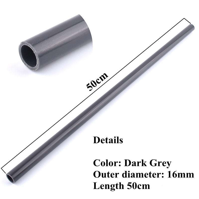 1~5 шт. 16 мм темно-серые фитинги для труб из ПВХ, соединители для аквариума, прямой тройник, колено, соединительное соединение, садовая труба из ПВХ, аксессуары для самостоятельного монтажа