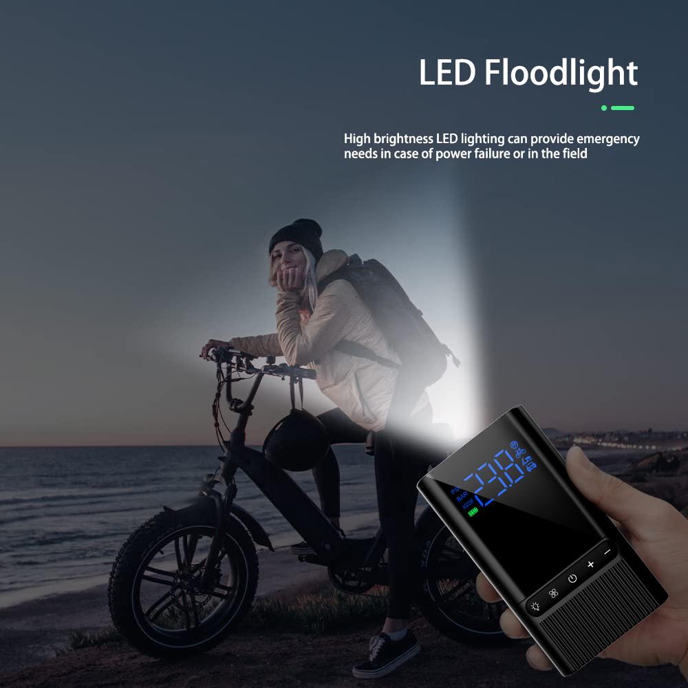 Мини-воздушный насос 150 PSI Беспроводной воздушный электрический насос для накачивания шин Автомобиль Велосипед Перезаряжаемый