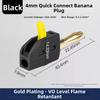 1/10pcs Solderless Design High Current Banana Plug Gold Plated Banana Plug  Audio Equipment
