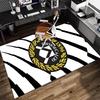 1PC Udinese Calcio Crest Rug Game Carpet, Floor Mat for Bedroom Living Room Entryway Rug, Home Decor Idea Gift for Christmas birthday