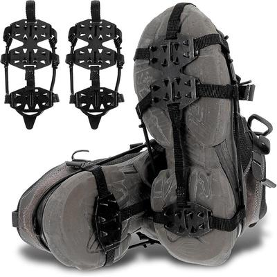 Шипы для катания на льду и снегу для обуви и ботинок, шипы для катания на льду и снегу с 24 захватами, зимние нескользящие кошки для активного отдыха