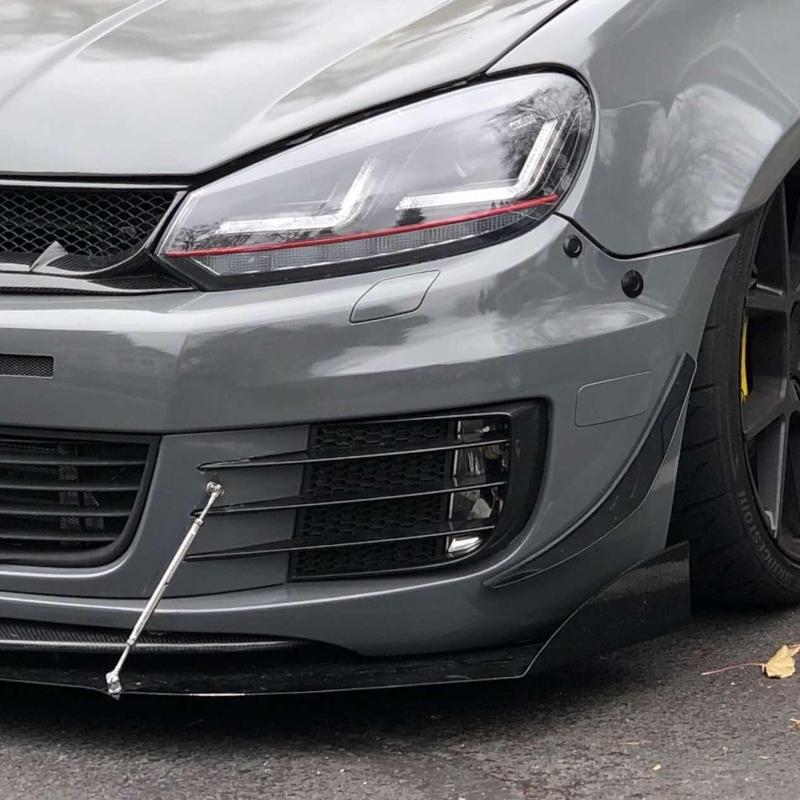 Передний бампер, противотуманная фара, решетка, крышка для Volkswagen VW Golf MK6 GTD и GTI 2009-2013 5K0853665C 5K0853666C автомобиля