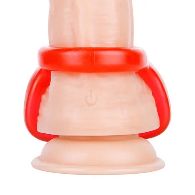 TPE Bundle Sperm Ring Double Egg Penis Ring