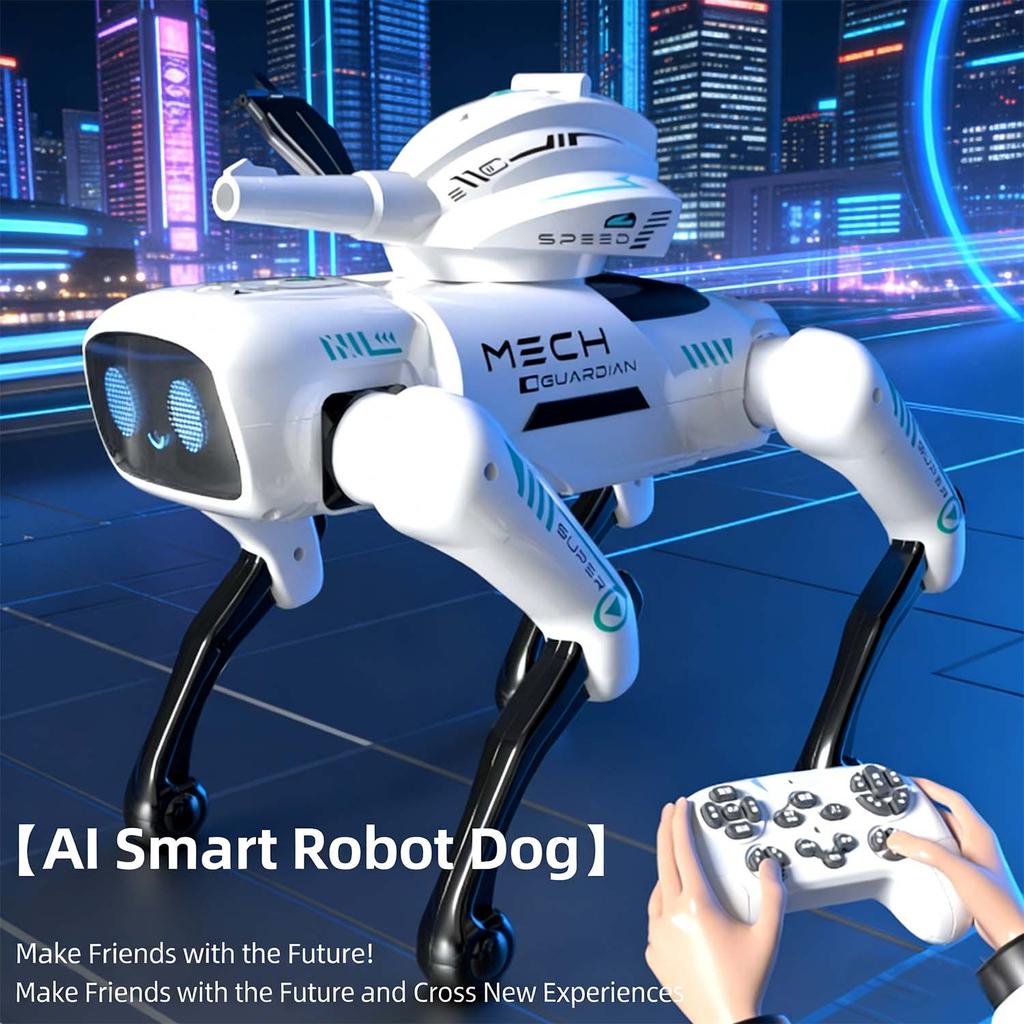 Educational Intelligent Programmable Remote Control Robot Dog Voice Control Wi-Fi App Control Plastic Material Children's