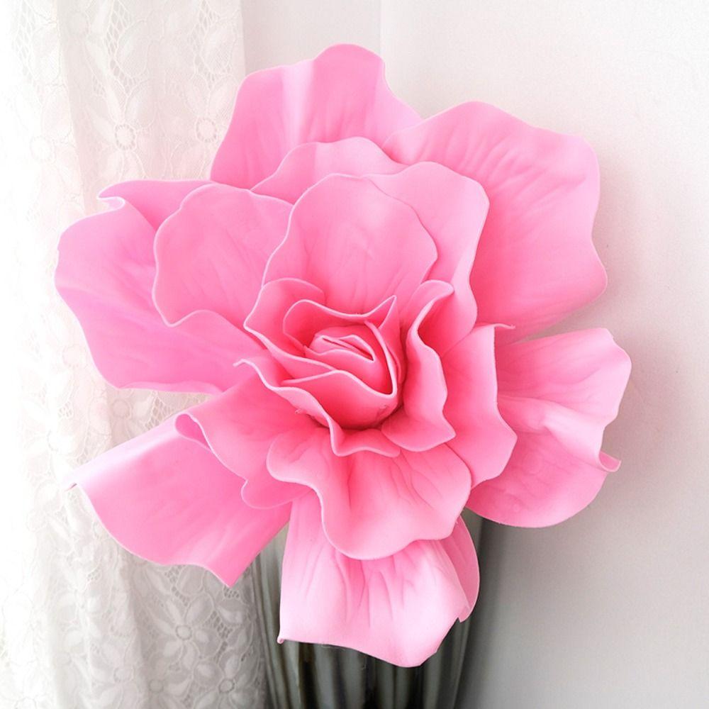 Three-dimensional Large Artificial Flower Photography Props Artificial PE Rose Simulation Flower