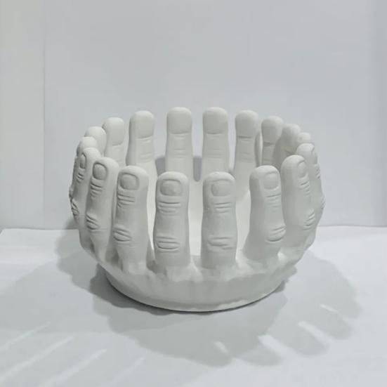 Готический Хэллоуин Скелет Руки Конфетница Подставка Легкий Компактный Контейнер для Хранения Настольный Декор