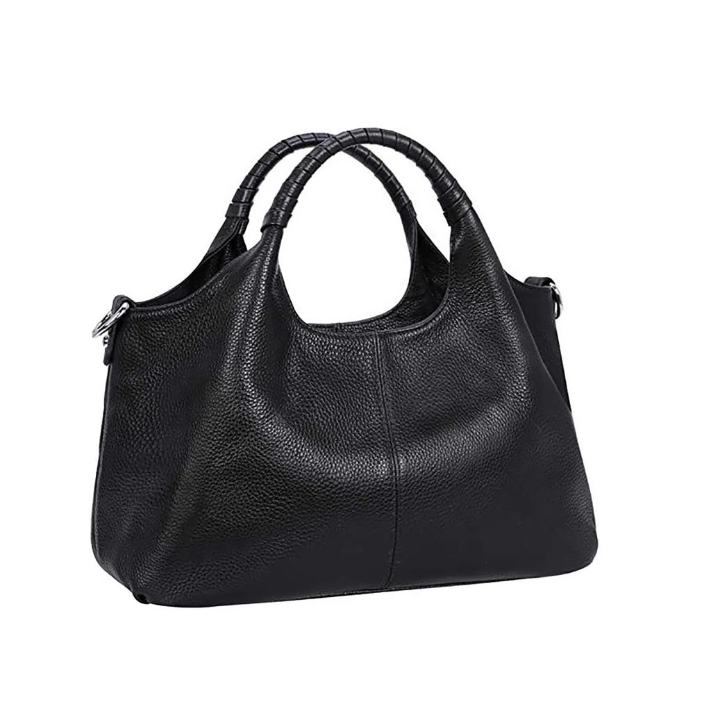New Casual Large Capacity Women's Handbag and Multifunctional Soft Leather Sloping Shoulder Handbag