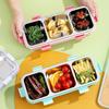 2/3 Compartment Lunch Box Stainless Steel Bento Box with Soup Bowl Portable Children's Snack Box Food Storage Container
