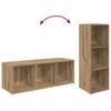TV Cabinet Set 2 pcs Artisan Oak 37 x 35 x 107 cm Engineered Wood