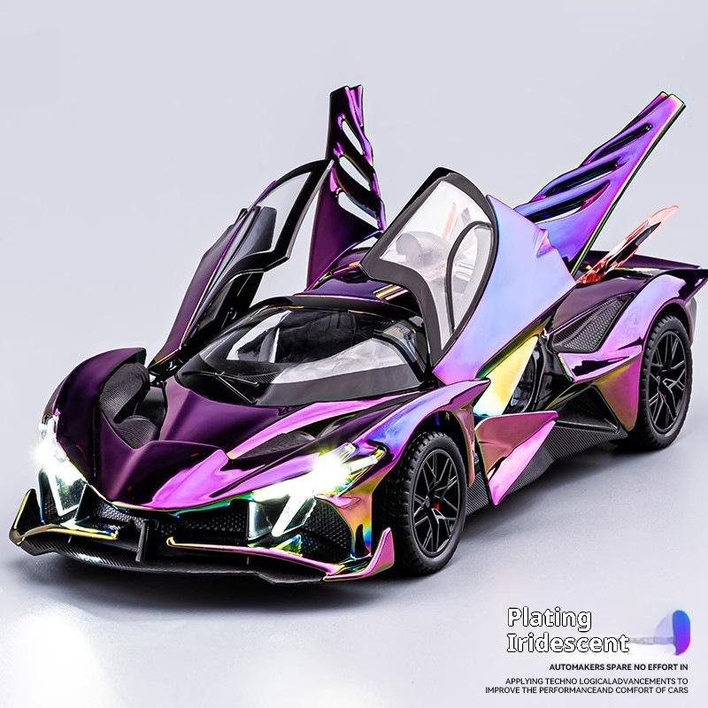 High-Quality Apollo EVO Sun God Alloy Car Model - Diecast Metal Supercar Replica Realistic Boys Premium Kids Sports Car Toy
