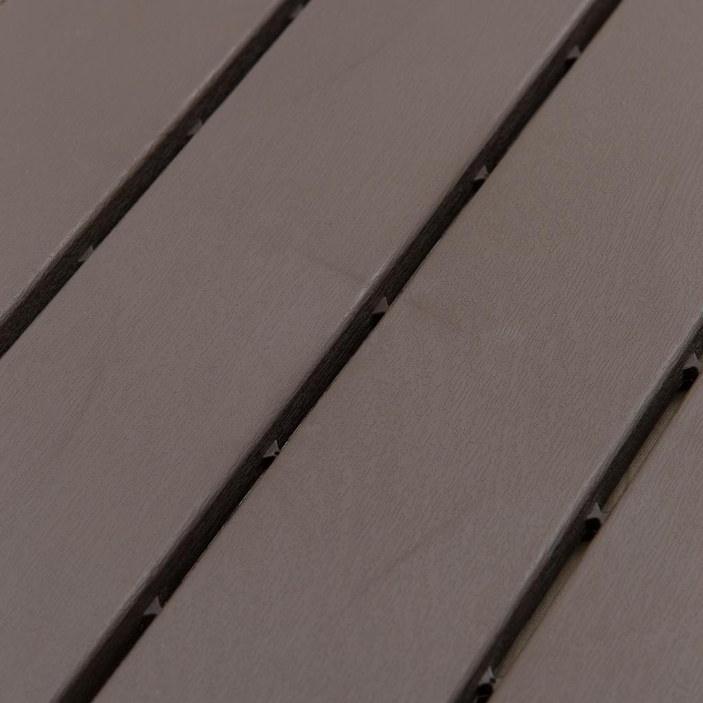 Terrace tiles, 30 x 30 cm, 9 pieces, click tiles, balcony tiles with click system, drainage function, flooring tile for terrace, balcony, brown
