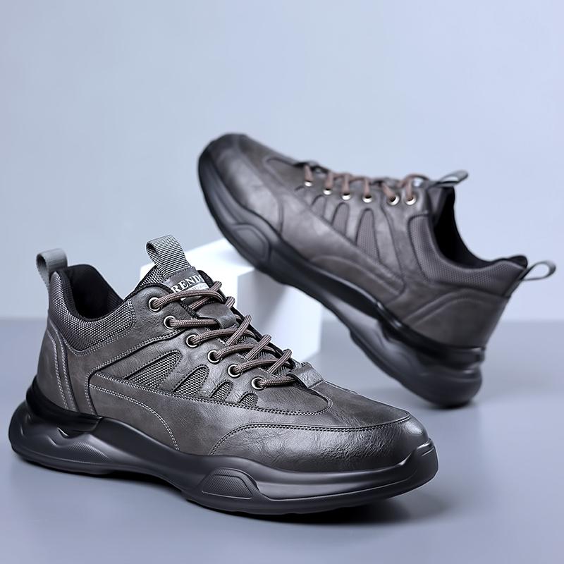 FashionFashionable Новые износостойкие нескользящие туфли-оксфорды для мужчин, спортивная обувь для активного отдыха, мужская рабочая обувь на шнуровке, бесплатная доставка