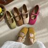 Gentle Fairy Evening Wind Ballet Single Shoes Girl 2025 Spring and Autumn Sweet Shallow Mouth Word with Mary Jane Shoes