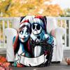 The Nightmare Before Christmas Theme Printed Blanket - Perfect for Couch, Bed, Travel & Outdoor Use | Machine Washable, Cozy & Durable.