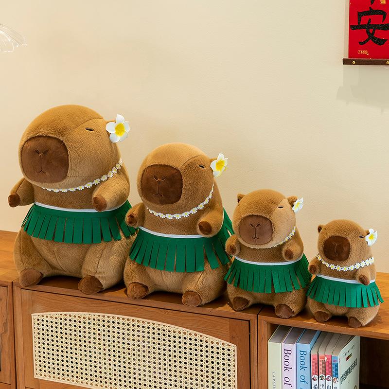 Grass Skirt Capybara Kapibara Plush Doll Plush Toy Capybara Throw Pillow Birthday Gift