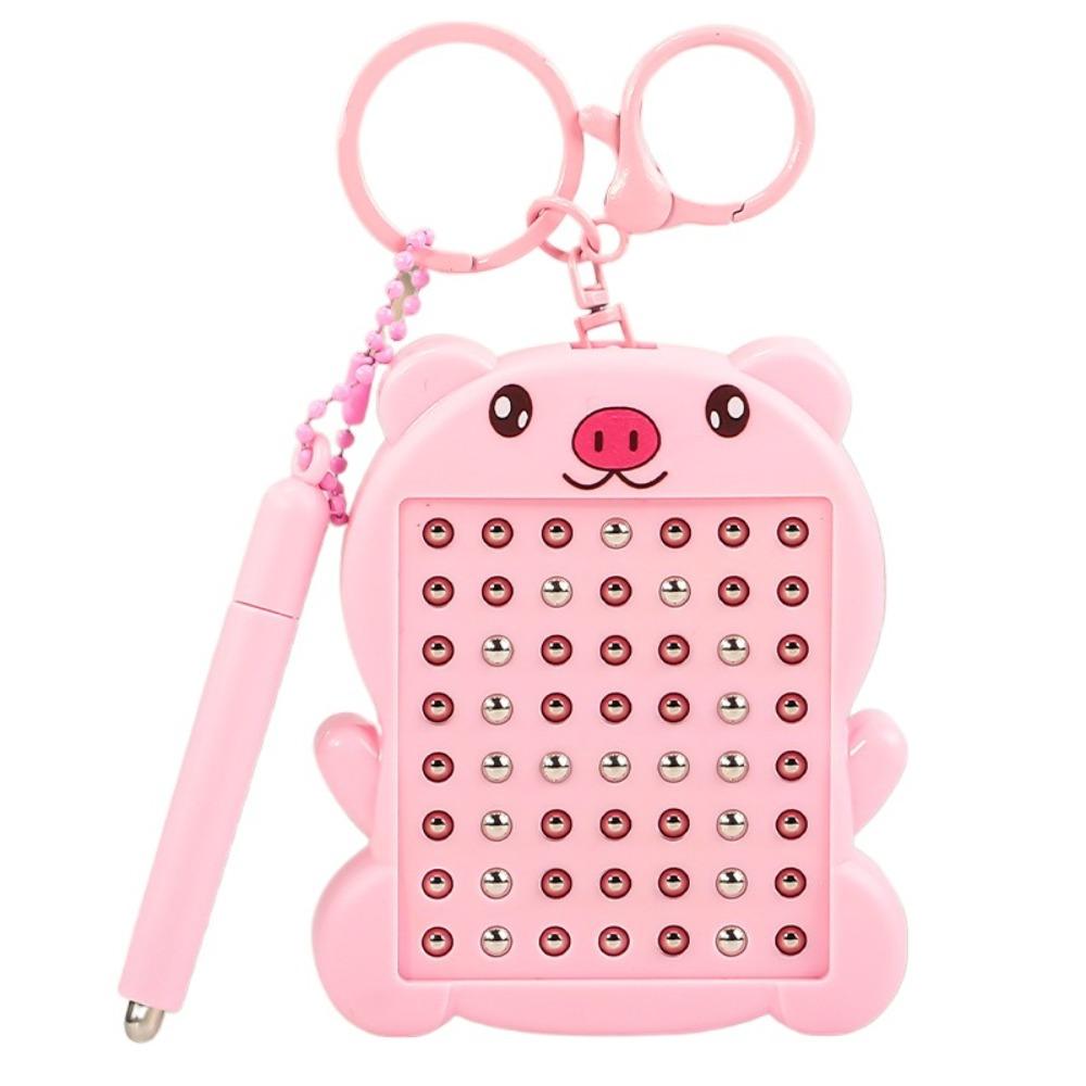 Доска для рисования со стальным шариком, брелок для сумки, магнитная доска, кулон, подарки для малышей