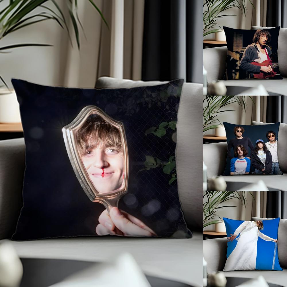 Fashion Ggeeseead Cushion Cover Antidustmite Pillowcase Invisible Zipper Silky Short Plush Sofa Cushion Cover