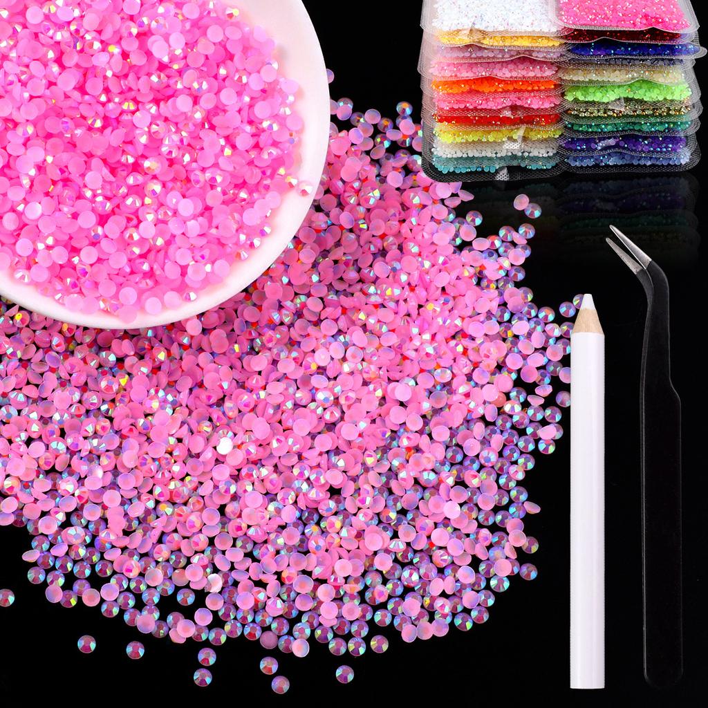 2Mm3Mm4Mm Flat Bottom Resin Drill Diy Handmade Mobile Phone Case Beauty Sticker Drill