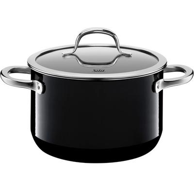 Кастрюля для мяса WMF Silit Passion, 20 см, чёрная, 3.7 л (21.0229.7147)