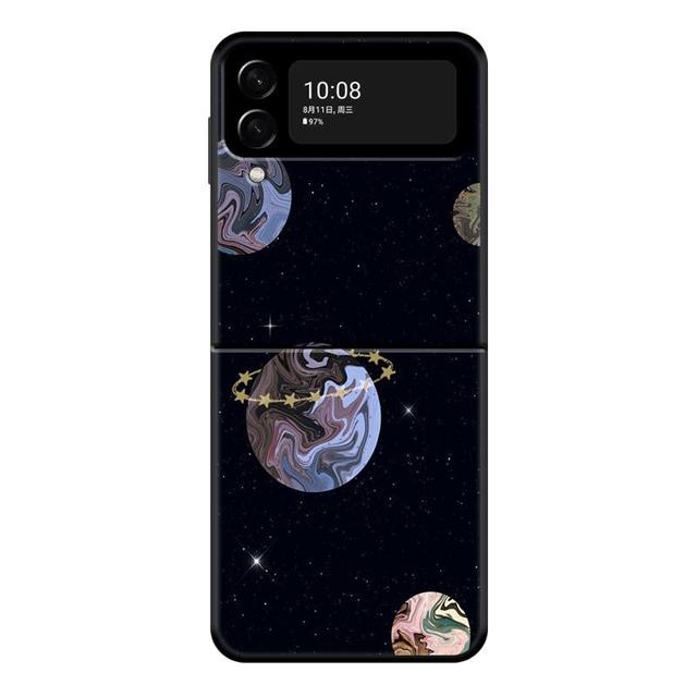 Чехол для телефона Galaxy Celestial Body Love для Samsung Galaxy Z Flip 4 Z Flip3 5g, твердый чехол-книжка для Galaxy Z