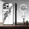 Middle Ages Retro Angel Phone Case For iPhone17,16,15,14,13,12,11 Plus,Pro Magnetic with Magsafe Wireless Charging