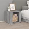 816550 vidaXL Sonoma Grey Bedside Table 41x40x36 Cm Engineered Wood