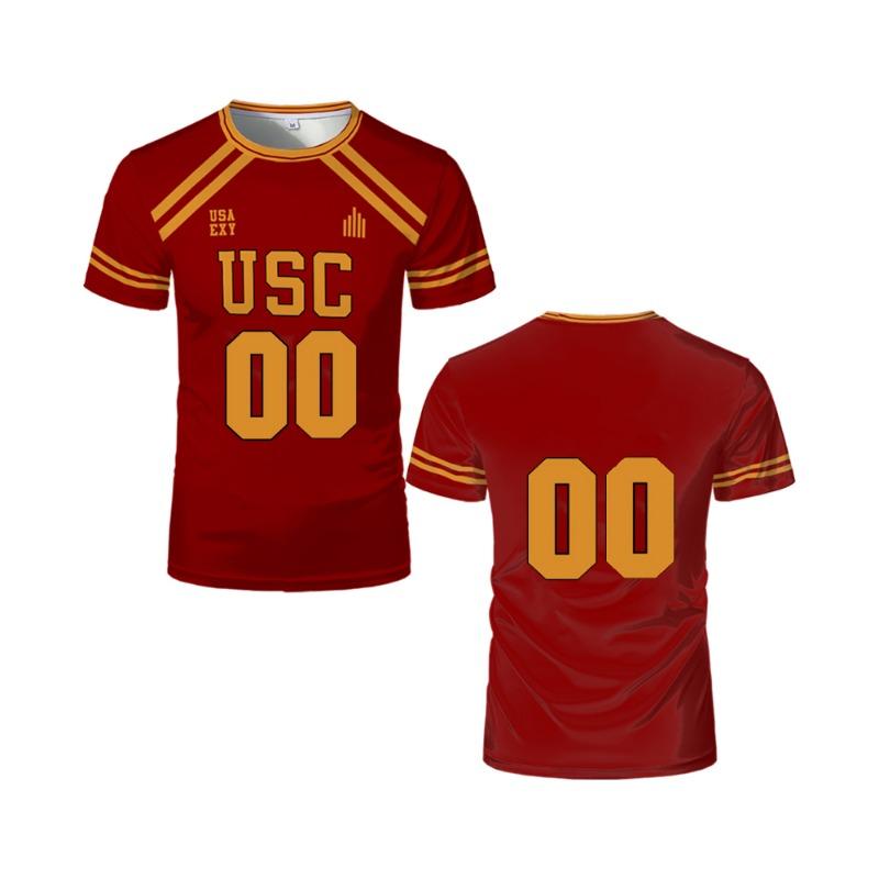 Футболки для косплея All For The Game Футболки для хоккея с мячом The King's Men USC Trojans Футболки для лакросса Мужские и женские спортивные топы Детские футболки