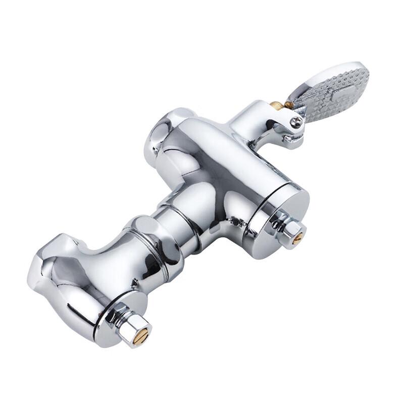Hesdige Self-Closing Brass Horizontal Foot Pedal Flush Valve
