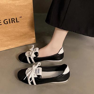 Женские кроссовки Модные дышащие туфли-балетки с мелким вырезом, повседневные удобные на шнуровке, Мэри Джейн, Zapatos Mujer