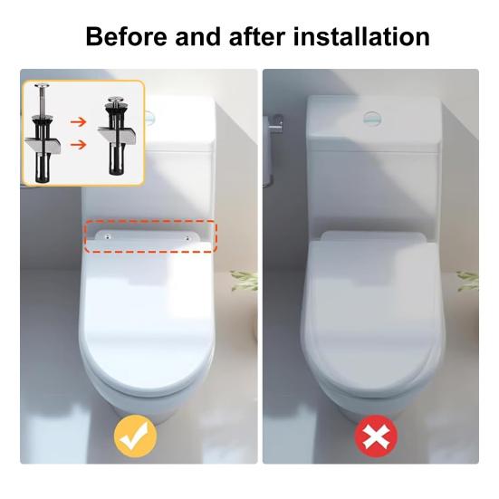 2/4/6/8/10 шт. Комплект болтов для сиденья унитаза из нержавеющей стали, универсальный комплект для замены винтов для сиденья унитаза, комплект сверхпрочных болтов для крепления сиденья унитаза