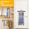 24-Hook Space-Saving Metal Hanger Organizer - Closet Storage Solution for Neatly Organized Wardrobe, Hangers for Clothes