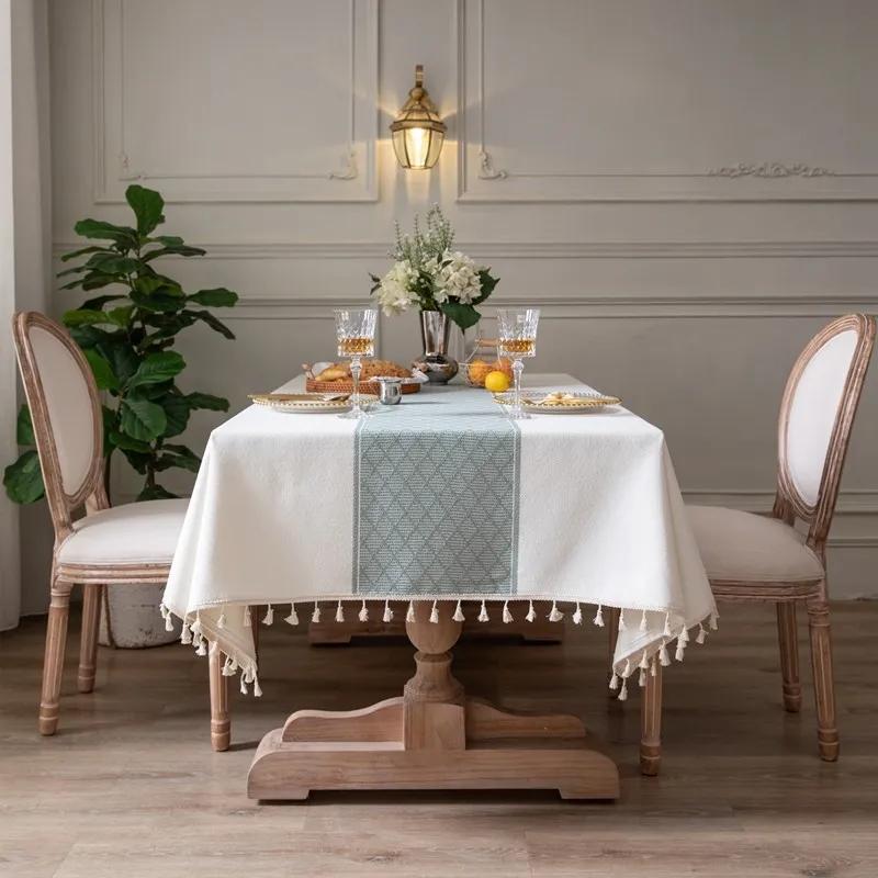 Скатерть Art Fresh Nordic Простая легкая роскошная прямоугольная утолщенная скатерть Чайная скатерть