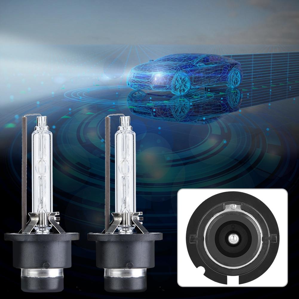 2Pcs D2S 6000K 35W Car Xenon Lamp Headlight Replacement Bulbs
