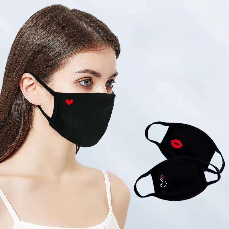 1 шт. Унисекс с принтом прекрасные многоразовые хлопковые маски для рта и лица крышка рта