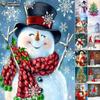 Популярная 5D Diy вышивка крестиком Рождественская елка Санта-Снеговик картина полная дрель набор для вышивки крестиком настенная наклейка домашний декор