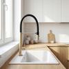 Kitchen Faucet with Pull-Out Flexible Spout Viera Brushed Gold