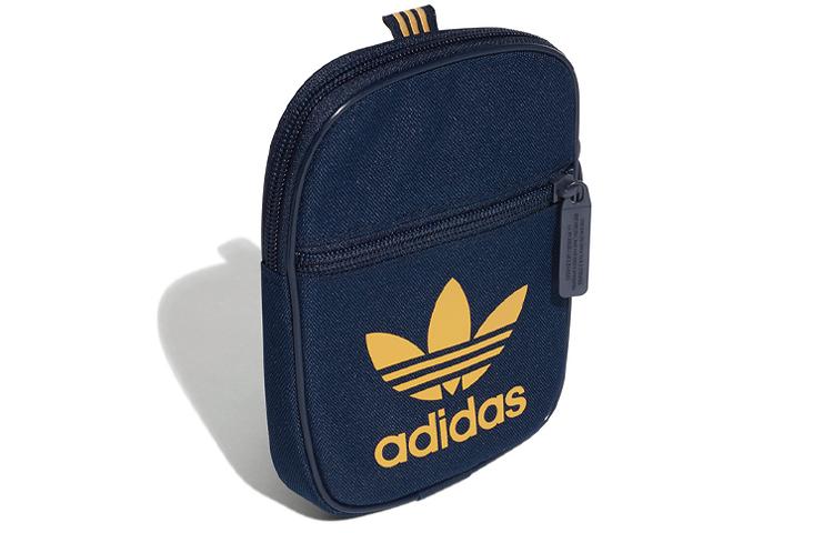 Мужская сумка Adidas Originals Trefoil Тканевая сумка через плечо, Сумка-кроссбоди Обычная Унисекс Темно-синий