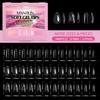 240pcs Shell/Almond Shape Press on Nails 12 Sizes French Nail Nail Art Mold  Woman DIY Nail Art
