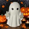 Ghost Middle Finger Led Lamp Lighted Up Finger Ghost Statue Novelty Night Light Decoration for Mantel Tabletop Windowsill Shelf Home Decor
