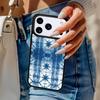 Синий чехол с тай-дай для iPhone 17 Air 14 15 13 12 Max Чехол для Apple 14 15 16 16e 11 Pro Max Plus Coque