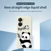 For Xiaomi Redmi Turbo 4 5G/Poco X7 Pro 5G Case Panda Pattern Printing Straight Edge TPU Phone Back Cover
