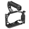 Poyinco Camera Cage + Top Handle Kit Camera Video Cage with Cold Shoe Mount 1 4 Inch & 3 8 Inch Threads Aluminum Alloy