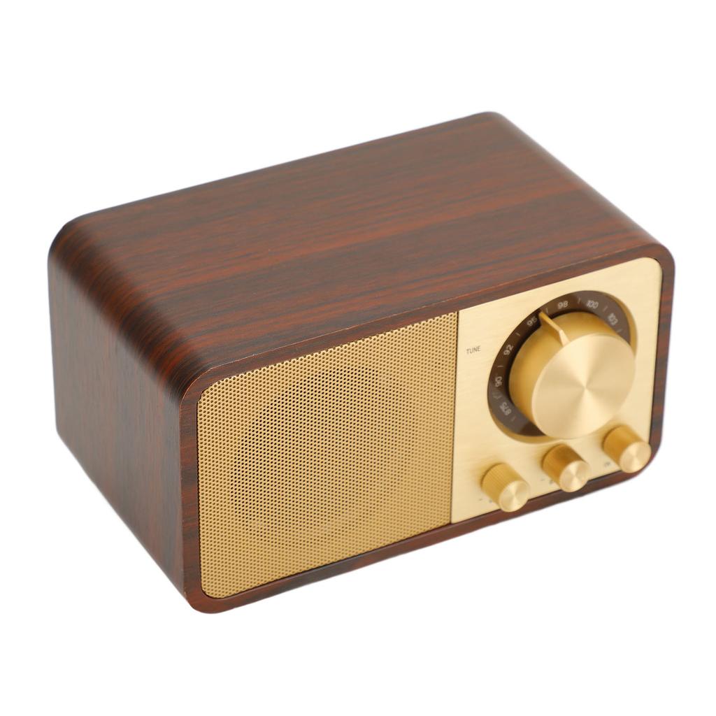 Ретро-деревянный Bluetooth-динамик с четким звуком и качеством звука, мини-портативный беспроводной винтажный деревянный динамик для