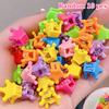 10Pcs Cute Colorful Flower Small Hair Claws Lovely Hair Decorate Claw Clips Kids Sweet Cartoon Hair Accessories Headwear Gift