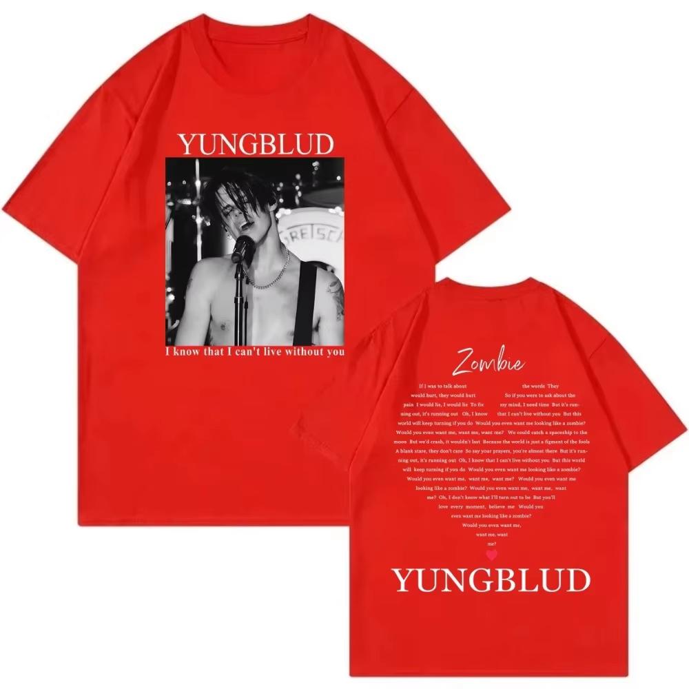 Yungblud Concert Merch Printed T-Shirt, Summer Y2K Fun Graphic Tee, Street Style Top for Fans Women And Men T-shirt