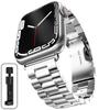Ремешок из нержавеющей стали для Apple Watch 46 мм Ultra 49 мм Металлический браслет на запястье для iWatch 10 9 8 5 4 SE 42 мм Бизнес-ремешок