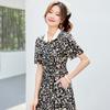 High end women's lapel dress, 2026 summer new collection, waist cinching temperament, ladies' mid length dress