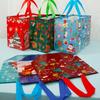 5PCS 33x25x17cm Christmas Handheld Gift Bags for Kids Party Supplies Snowman Packing Candy Presents Bag Reusable Non Woven TMZ