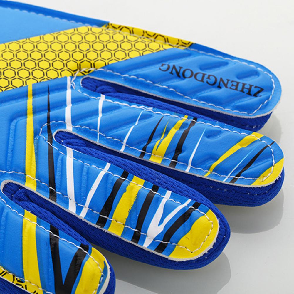 Латексные профессиональные детские футбольные вратарские перчатки, прочные перчатки с полной защитой пальцев, перчатки для футбольных матчей