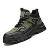 High-top Shoes Men's Autumn and Winter Trend Thick-soled Non-slip Work Martin Boots Medium-top Sports and Leisure Men's Shoes